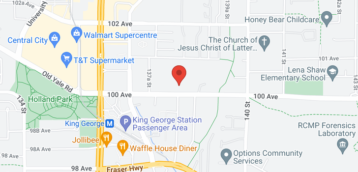 map of 1107 13837 100 AVENUE